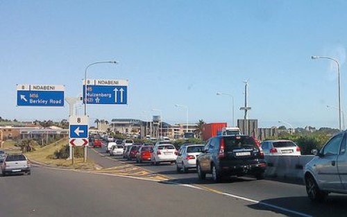 Traffic on a freeway